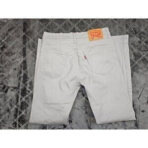 Levi's 502 Taper Pants Mens W29 L32 Light Grey Stretch All Season Tech